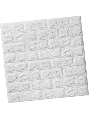 Özfırat Pvc Yapı 3D Tuğla Desenli Kendinden Yapışkanlı Duvar Paneli 58X38 cm
