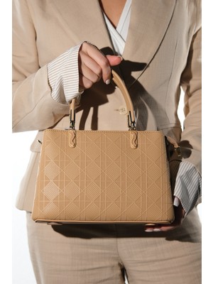 Luvi 26024 Taba Kadın Omuz Çantası