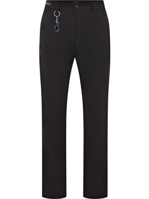 Paul & Shark Erkek Normal Bel Boru Paça Günlük Kullanım Siyah Pantolon 25414079-011
