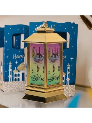 Özfırat Pvc Yapı Ramazan Temalı Küçük Kare Kubbe LED Lamba