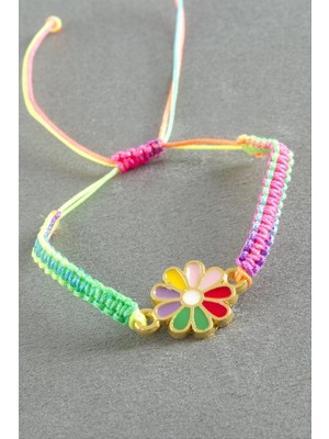 Zero Land Techmrt Papatya Makrome Ip Bileklik - Ebruli