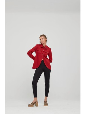 Kadın Kırmızı Ceket NAAR91646-KIRMIZI