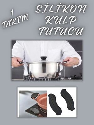 Keskon 1 Takım Silikon Tencere ve Tava Tutacağı – Yanmaz, Yapışmaz ve Isıya Dayanıklı Mutfak Tutamaç Seti