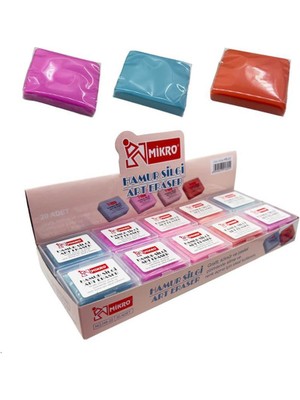 Mikro St. Hs-22 Pastel Renk Hamur Silgi 20 Li