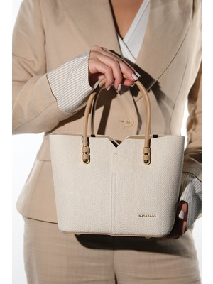 Luvi 26016 Beyaz  Kadın Omuz Çantası