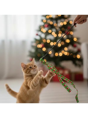 Özfırat Pvc Yapı Yılbaşı Temalı Kedi Oyun Oltası