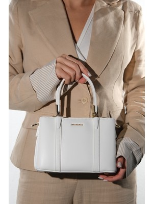 Luvi 26006 Beyaz Kadın Kol Çantası