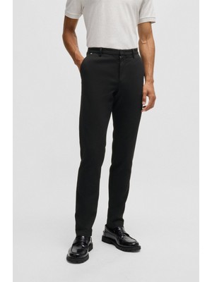 Boss Erkek Streç Pamuk Chino Siyah Pantolon 50485788-001