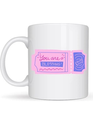 Özfırat Pvc Yapı You Are A Blessing Yazılı Porselen Kupa Model 32 – Anlamlı Hediye Kupası, Sevdiklerine Moral Veren Şık Kahve Kupası