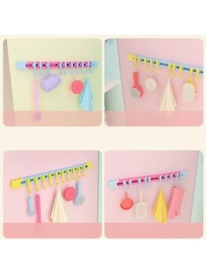 Özfırat Pvc Yapı 10 Kancalı Raylı Mutfak ve Banyo Düzenleyici Askı