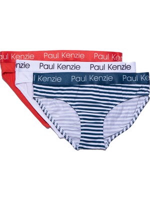 Paul Kenzie 3'lü Kadın Slip Külot - Marine
