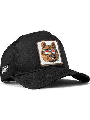 BlackBörk Ayı Logolu Siyah Beyzbol Premium Şapka