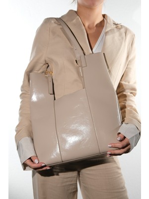 Luvi Utopıa Vizon Cilt Kadın Omuz Çantası