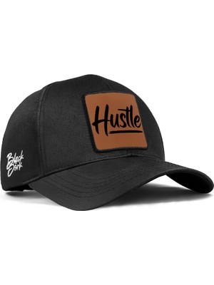 BlackBörk Hustle Logolu Siyah Six Beyzbol Şapka