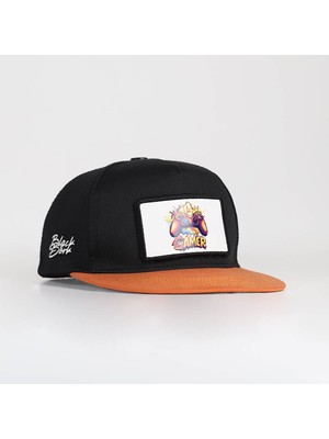 BlackBörk Gamer Logolu Kiremit-Siyah Hip Hop Şapka