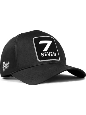 BlackBörk 7 Numara Logolu Siyah Six Beyzbol Şapka