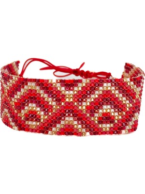 Helenist Design Kırmızı Şık Bileklik