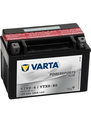 Varta Ytx9-Bs 12V 8AH Motosiklet Aküsü Model Ytx9-4