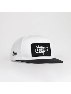BlackBörk Legend Logolu Siyah-Beyaz Hip Hop Şapka