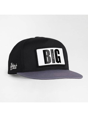 BlackBörk Big Think Logolu Gri-Siyah Hip Hop Şapka