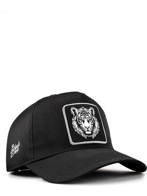 BlackBörk Kaplan Logolu Siyah Beyzbol Şapka 500D Cordura Malzeme ile Üstün Dayanıklılık