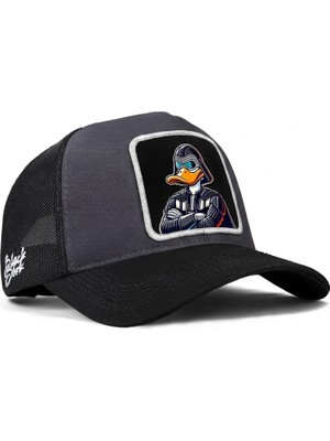 BlackBörk Duckside Logolu Siyah-Antrasit Trucker Şapka