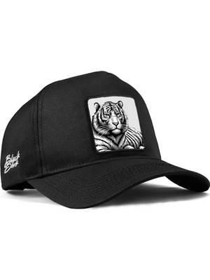 BlackBörk Bengal Kaplan Logolu Siyah Beyzbol Premium Şapka