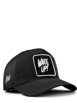 BlackBörk Wake Up Logolu Cordura Siyah Beyzbol Şapka