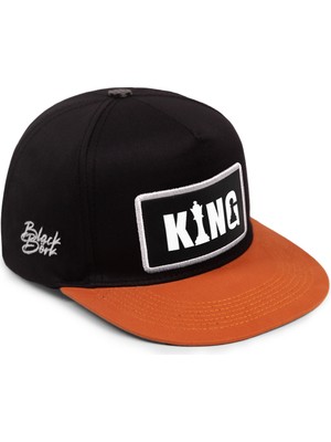 BlackBörk King Logolu V2 Kiremit-Siyah Hip Hop Şapka
