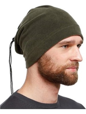 Eleven Markets Polar Boyunluk Bere Erkek Kadın  Aksesuar Siyah Polar Bere Şapka