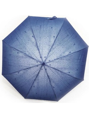 Eleven Markets Lacivert Damla Otomatik Şemsiye