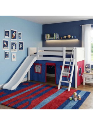 Mubu Efe Kaydıraklı Beyaz Çocuk Odası