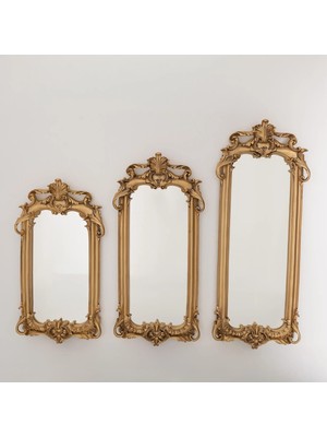 Selim Royal 3'lü Ayna Altın