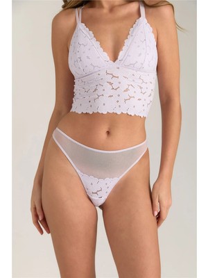 Lovely Things Chrıstına Dantelli Bralet Sütyen - Lila