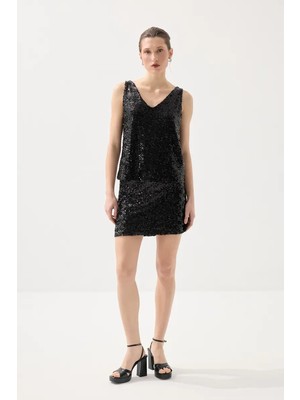 Gusto Pul Payet Premıum Abiye Atlet - Siyah