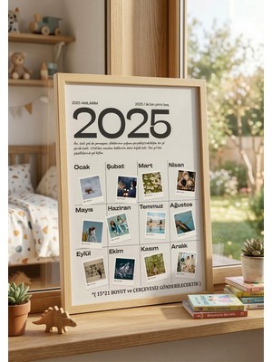 Atelier Baskı 2025 Kişiye Özel Fotoğraflı Anı Takvimi ( Çerçevesiz)