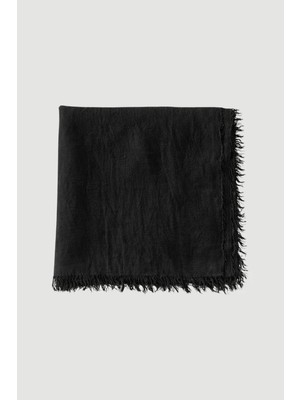 Gusto Püsküllü Şal - Siyah