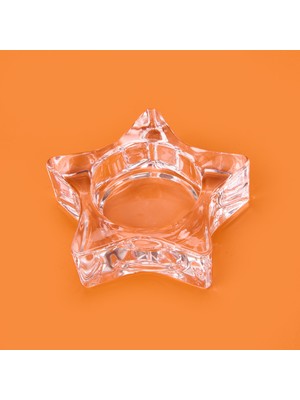 Evidea Deco Star Mumluk - Şeffaf - 6,8x3 cm