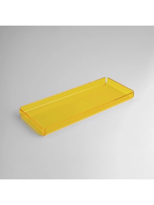 Qua Home Esbo Pleksi Tepsi Sarı 40X17 cm