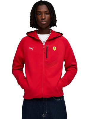 Puma Ferrari HDD Pm1 Erkek Kırmızı Günlük Stil Sweatshirt 63424302