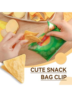 Acstore Cips Şeklinde Poşet Klipsleri