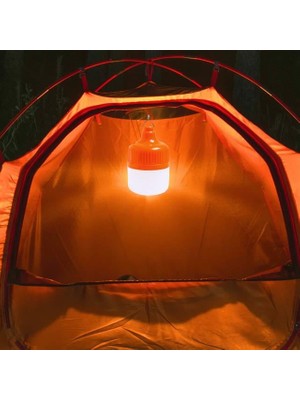 Acstore Ledx LN-OR20G 20 Watt Type-C Şarjlı Taşınabilir Asma Kancalı Kamp Çadır Lambası 6500K 1200MAH 3 Mod
