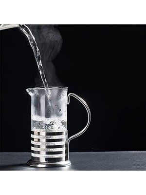Acstore Paslanmaz Çelik Gövdeli French Press Kahve Çay Demleme Aparatı