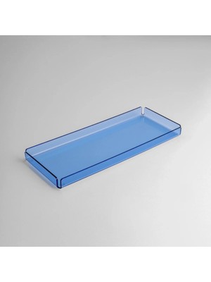 Qua Home Esbo Pleksi Tepsi Mavi 40X17 cm