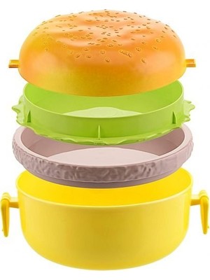 Acstore Hamburger Tasarımlı Beslenme Kabı