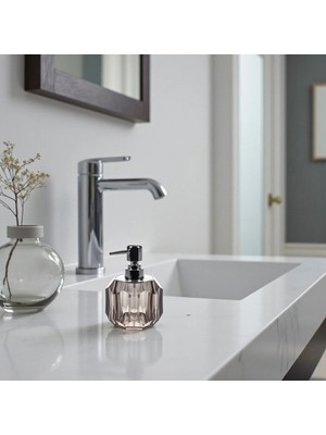 Qua Home Pomy Akrilik Sıvı Sabunluk Füme