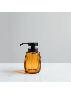 Qua Home Marisel Cam Sıvı Sabunluk Amber