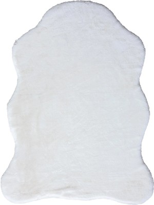 Karmen Halı Post Touch Th001w Beyaz Halı Tavşan Tüyü Post Peluş Kürk Halı