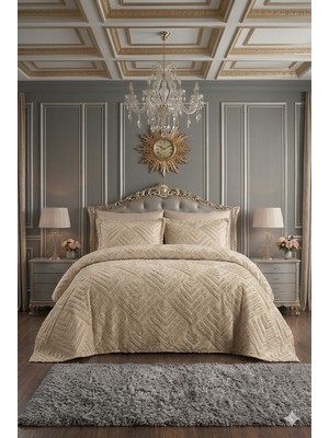 6 Parça Premium Lüks Saçaklı Pike Takımı (Pike - Çarşaf - Kırlent 2 Ad. - Yastık Kılıfı 2 Ad.)