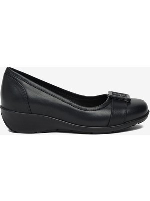 Greyder Kadın Siyah Hakiki Deri Comfort Ayakkabı 6Y2FA35740